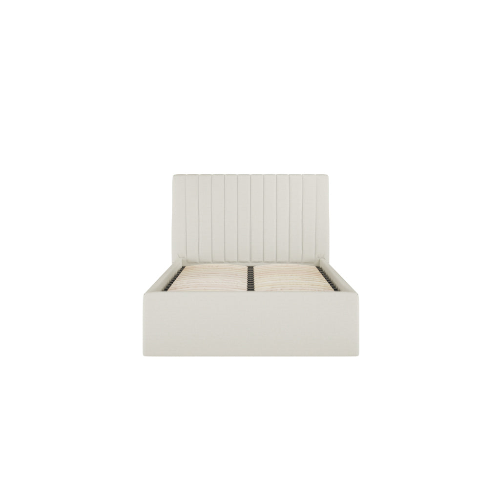 Berlin Milk Velvet Ottoman Single Bed